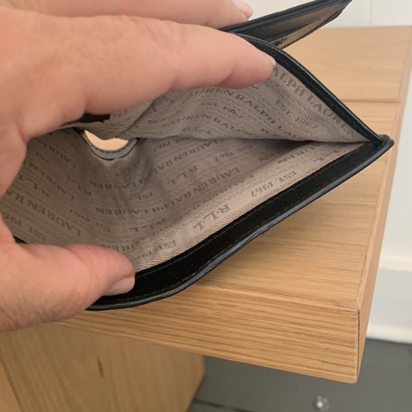 Lauren Ralph Lauren Black Card Case/Mini Wallet - Picture 6 of 9